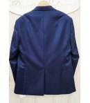 Giacca Uomo Bluette con Sciallatura Alata in Raso e Tasche Profilate Elegante Cerimonia, Magnani