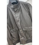 Giubbino Uomo in Ecopelle Marrone con Collo Coreano e Chiusura Bottoni Stile Casual Primaverile, Webber