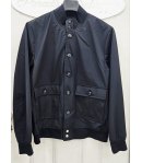 Giubbino Uomo Nero Modello Belstaff con Bottoni e Tasconi Stile Casual Primaverile con Collo Mezzo Coreano, Webber