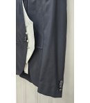 Abito Uomo Nero Cerimonia e 18° con Giacca Tait Collo Coreano Gilet Damascato Avorio Plastron Gioiello, Carlo Pignatelli