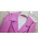 Completo Bimba, Bambina e Ragazza Fucsia con Giacca Sciallata, T-Shirt Bianca e Pantalone Largo Elegante da Cerimonia, Kitty